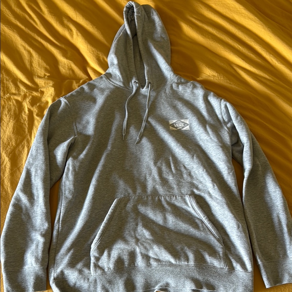 Vans Heather Gray Hoodie with Logo size large
